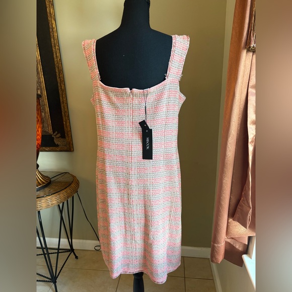 Misook Coral Tweed Dress - Picture 4 of 12